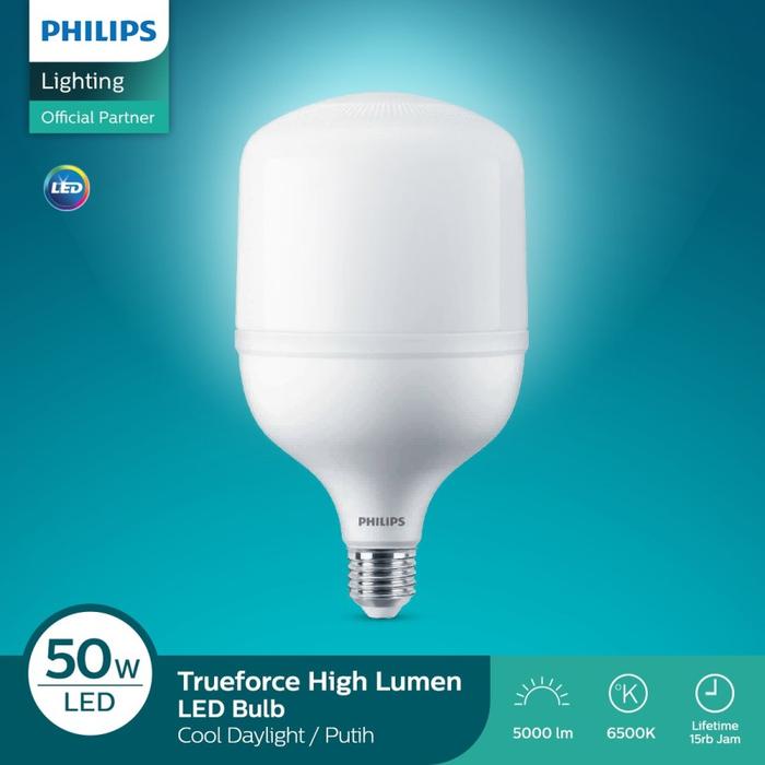 Gambar Philips Lampu LED Trueforce 50W TForce Core 6500K Cool Day Light Putih dari gemini X undefined Tokopedia