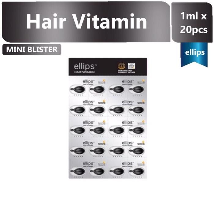 Gambar Ellips hair vitamin 20 capsul - Hitam dari Linda Kosmetik_NEW undefined Tokopedia