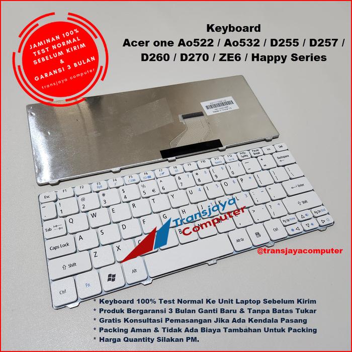 Gambar Keyboard Acer Aspire One Happy Series Warna Putih ORI Garansi 3 Bulan dari TransjayaComputer undefined Tokopedia