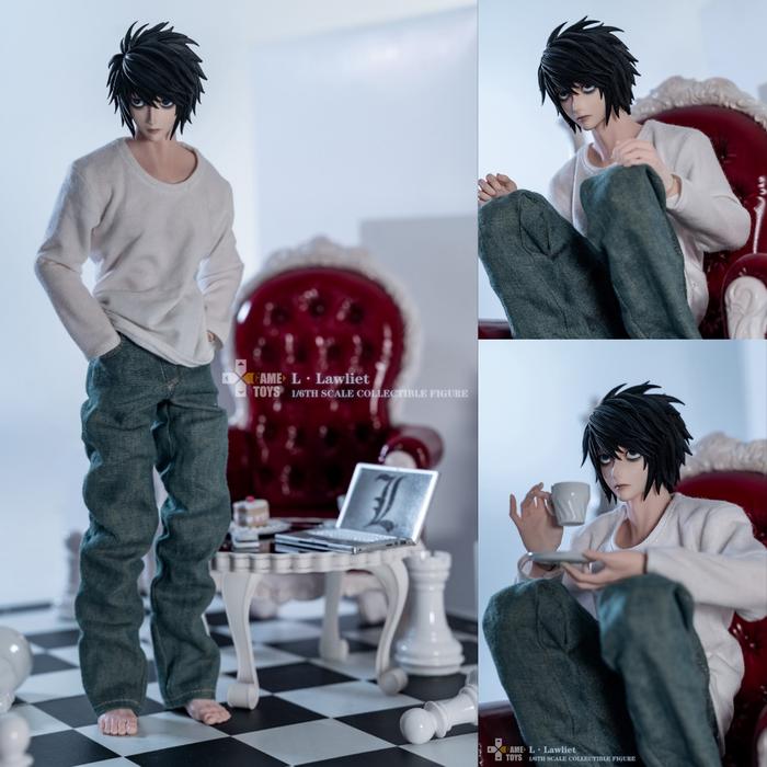 Gambar GAMETOYS GAME TOYS GT007 1/6 Death Note L Lawliet Figure - Regular Body dari slashtoys.collection undefined Tokopedia