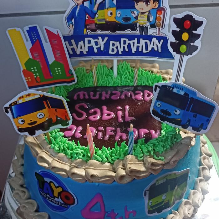 Gambar kue ulang tahun tayo the little bus dari A-R CAKE09 undefined Tokopedia