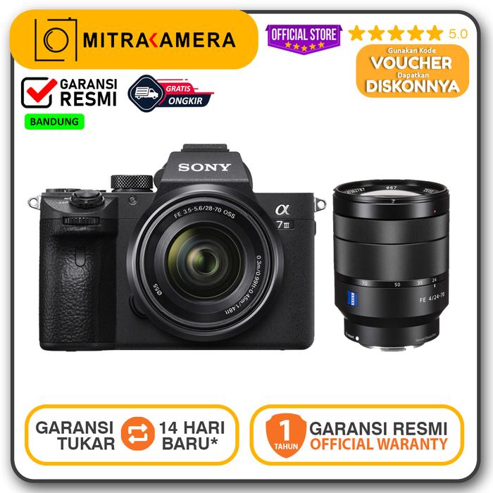 Jual Sony A7III Kit 28-70mm Lens FE 24-70mm F4 ZA OSS Kota
