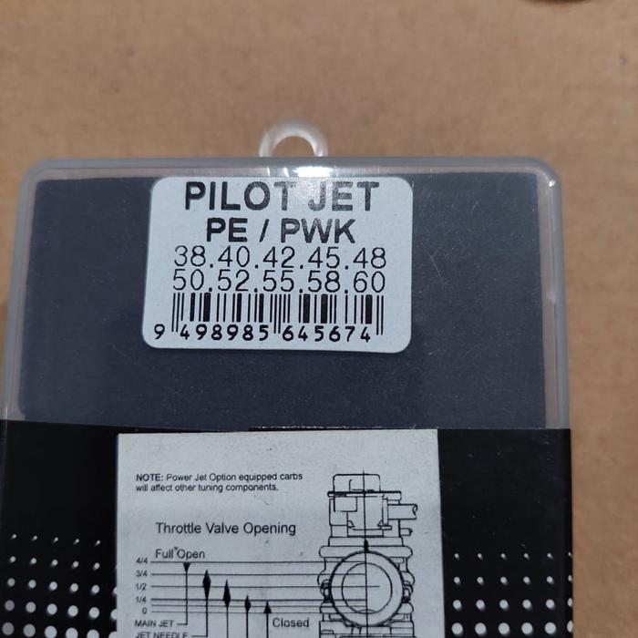 Gambar Paket spuyer pilot jet main jet lengkap Karbu PWK PE, 10 ukuran - pilotjet Rideit dari TMSracing undefined Tokopedia