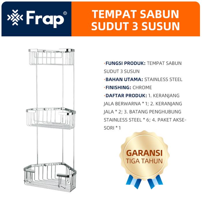 Gambar IF351-2 Stainless Steel Rak Sabun Tembok dari Frap Sanitary Ware Indonesia undefined Tokopedia