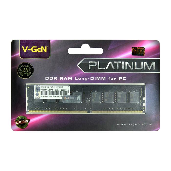 Jual V-GeN RAM DDR4 16GB 17000 PLATINUM LongDimm - Memory RAM PC VGEN ...