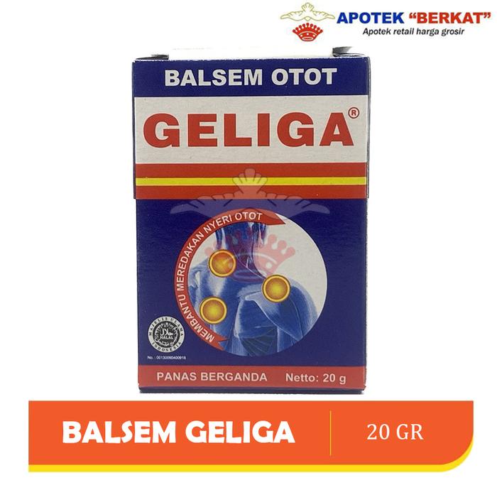 Gambar Balsem Otot Geliga / Balsem otot / Cap lang - 20 GR dari APOTEK BERKAT CITRA RAYA undefined Tokopedia