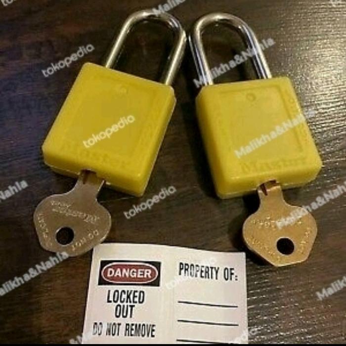 Gambar Master Lock 410YLW Yellow Keyed Different Safety Padlock Zenex - Kuning dari Malikha&Nahla undefined Tokopedia