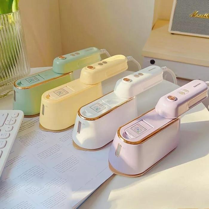 Gambar Youpin Daewoo Handheld Ironing Machine 95mL 1000W setrika uap - Putih - Hijau dari Golden Dafa Living undefined Tokopedia