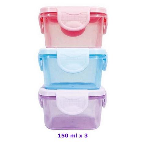 Gambar Baby Safe Food Container FC002 Wadah Makanan Isi 3 pcs 60ml - 150ml dari Bebelove Harapan Indah undefined Tokopedia
