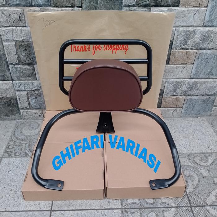Gambar Back Rack Motor Listrik UWINFLY T3 / Backrack Motor Listrik - hitam cokelat dari Ghifari-variasi undefined Tokopedia