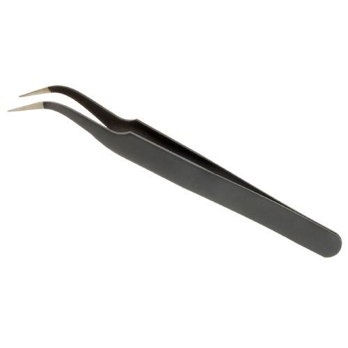 Gambar PINSET TWEEZER TWEEZERS UJUNG LANCIP LURUS BENGKOK ANTI MAGNETIC KARAT - Unjung Bengkok dari Network 8 undefined Tokopedia