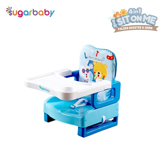 Gambar SugarBaby Sit On Me Folded Booster Seat Sugar baby Kursi makan bayi - Blue Astronaut dari Idola Baby Shop undefined Tokopedia