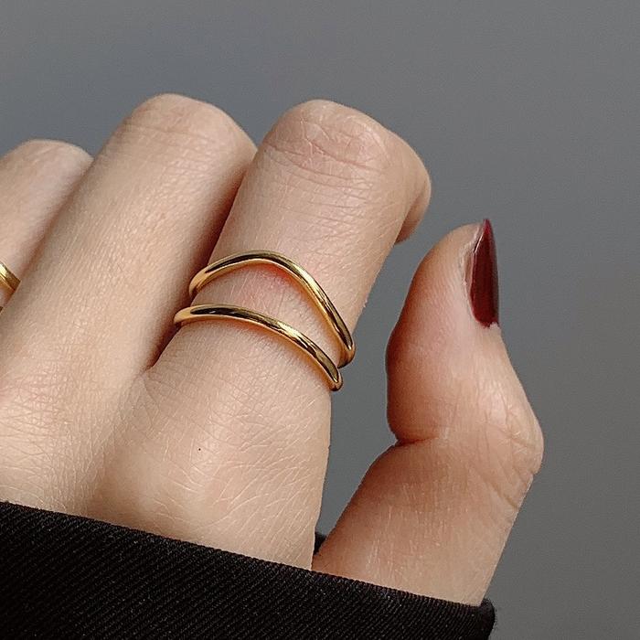 Gambar Cincin Wanita Korean Style Cantik dan Berkualitas - Gold J1687 dari Faihove Store undefined 4 Tokopedia