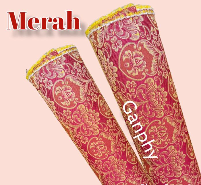 Gambar Bahan Kain Timbul Tenun Motif Bunga Kursi Sofa Jok Gress Murah Meteran - Merah, 50cm * 150cm dari AmbuluShop undefined Tokopedia