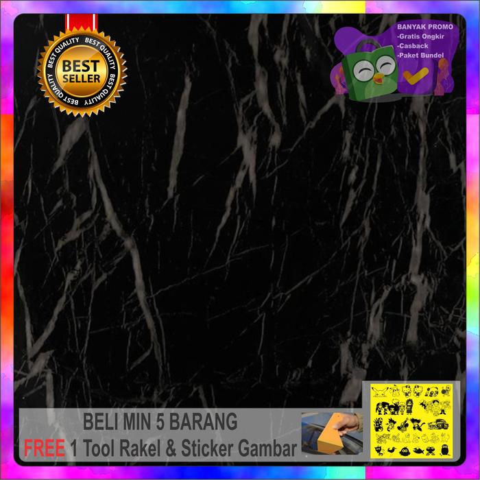 Gambar stiker motif marmer hitam/wallpaper dinding motif marmer hitam/black - per50cm dari ZIAN STIKER KACA FILM STORE undefined Tokopedia