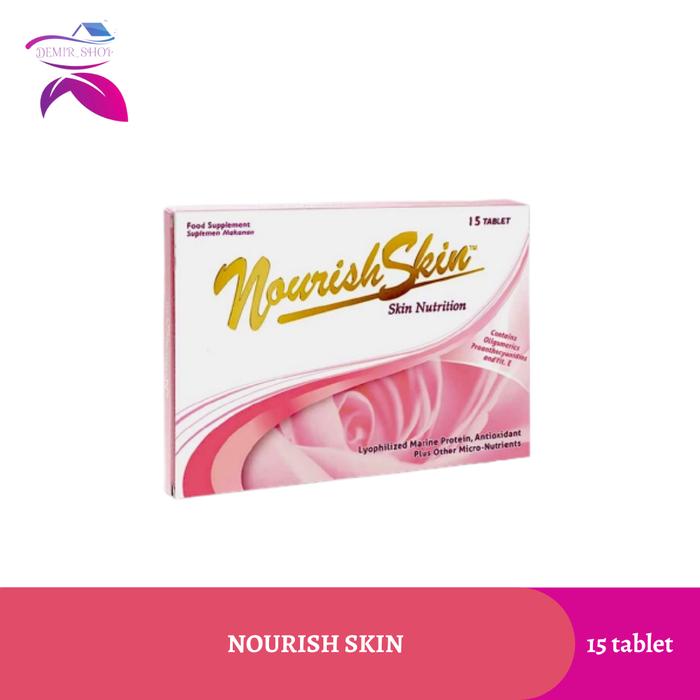 Gambar Nourish Skin / Nourish Skin 15 dan 30 / Atasi Flek Hitam dan Jerawat - 60 Tablet dari Demir Official Store undefined 4 Tokopedia