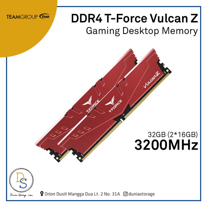 Vulcan T Force Ddr4 3600 Promo TEAM T-Force Vulcan Z Red 32GB