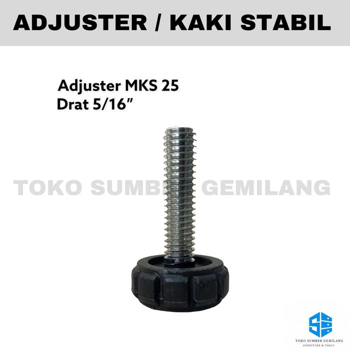 Gambar Stabil Kaki Meja / Adjuster Kaki Kursi / Kaki Kursi / Adjuster MKS 25 - Adjuster dari Toko Sumber Gemilang official undefined Tokopedia