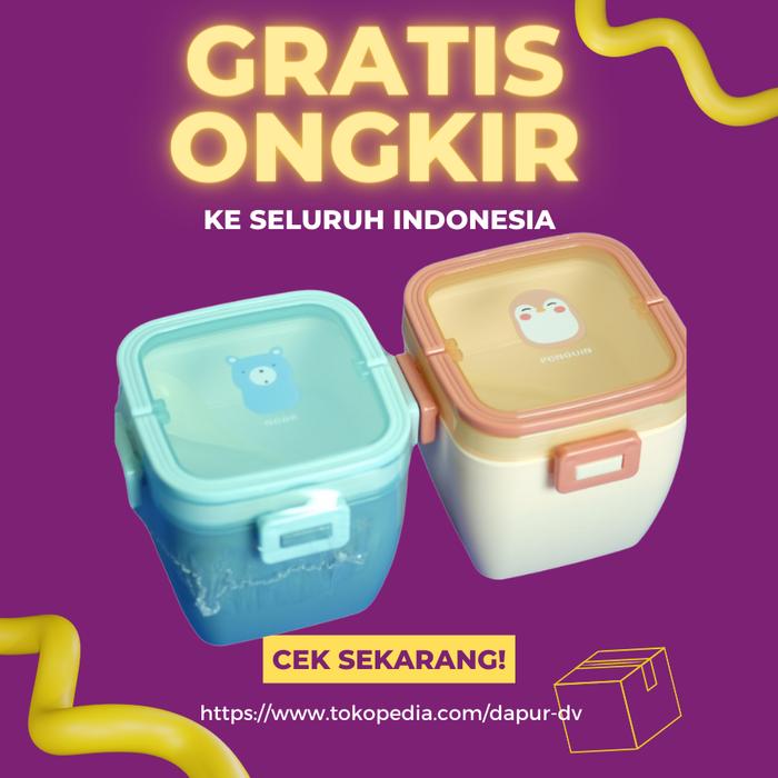 Gambar Lunch Box Kotak Bekal Tempat Makan 2517 A (IQIX) - Tempat Bekal Makan dari Dapur DV_NEW undefined Tokopedia