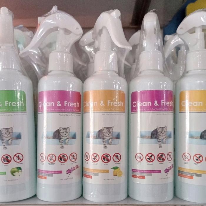 Gambar Diatomix CLEAN & FRESH all varian 230ml spray pengharum bax pasir dari Petshop Cibinong undefined Tokopedia