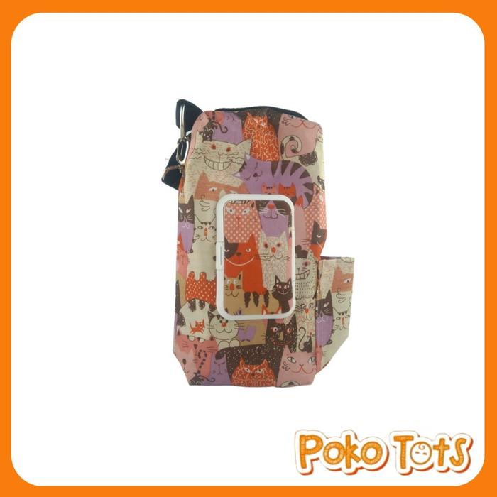 Gambar Tempat Tissue Pouch 3in1 Tempat Tisu 3 in 1 Tissu Basah Kering - Kucing Pink dari Poko Tots undefined Tokopedia