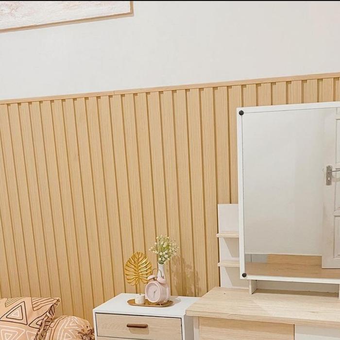 Gambar List siku L penutup wallpanel WPC - maple dari Wallform ID undefined Tokopedia