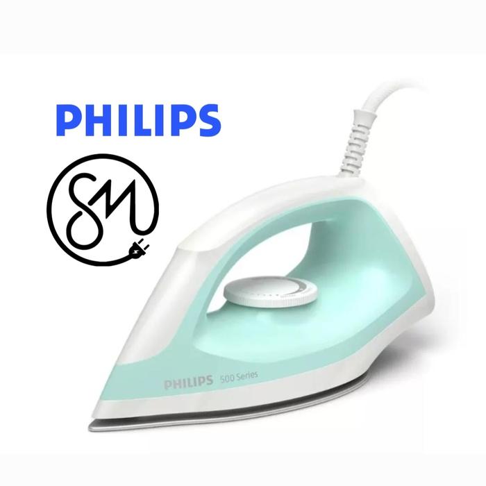 Gambar Setrika Philips DST0510 Dry iron DST-0510 gosokan seri 500 - Hijau dari Sinar Matahari SM AMIN undefined Tokopedia