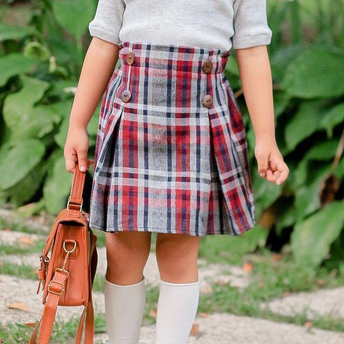 Gambar rok anak perempuan flanel 1 2 3 4 5 tahun - Merah, L dari CLODI ONLINE undefined Tokopedia