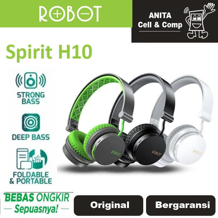 Gambar Headphone Bluetooth Robot H10 Spirit Supwoofer & Earphone Wireless dari Anita Baturaja undefined Tokopedia