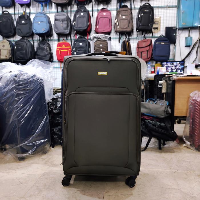 Gambar Koper President 1913 Bahan kain kanvas Kabin size ORI - 20"/24" inch - Cokelat, 24" inch dari Tas Import Jkt_NEW undefined Tokopedia