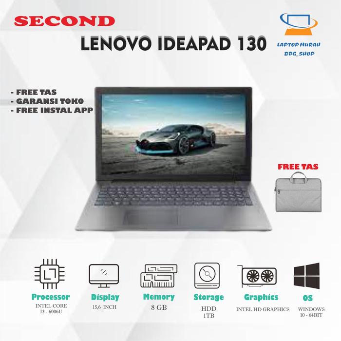 Jual LENOVO IDEAPAD 130 CORE I3 8GB/1TB Bandung Kangjay