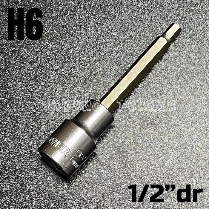 H6 Socket Bit Jual MAXPOWER HEX BIT SOCKET LONG KUNCI SOK PANJANG HEXAGON 1/2