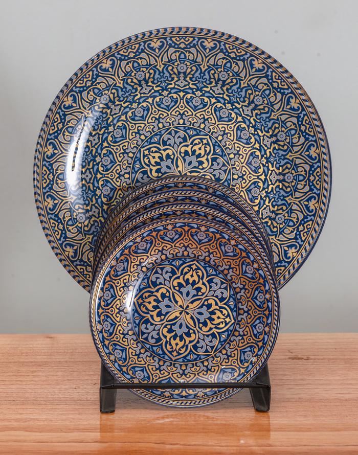 Gambar Brighton Plate Set Piring 5 pcs - MAROKO BLUE dari Brighton Tableware undefined Tokopedia