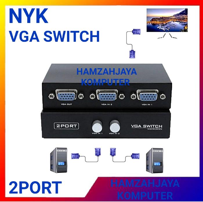 Gambar switch vga 4 port switcher 4 port VGA SWITCH 4 IN 1 OUT Monitor VGA - SWITCH 2PRT NYK dari HAMZAHJAYA KOMPUTER undefined Tokopedia