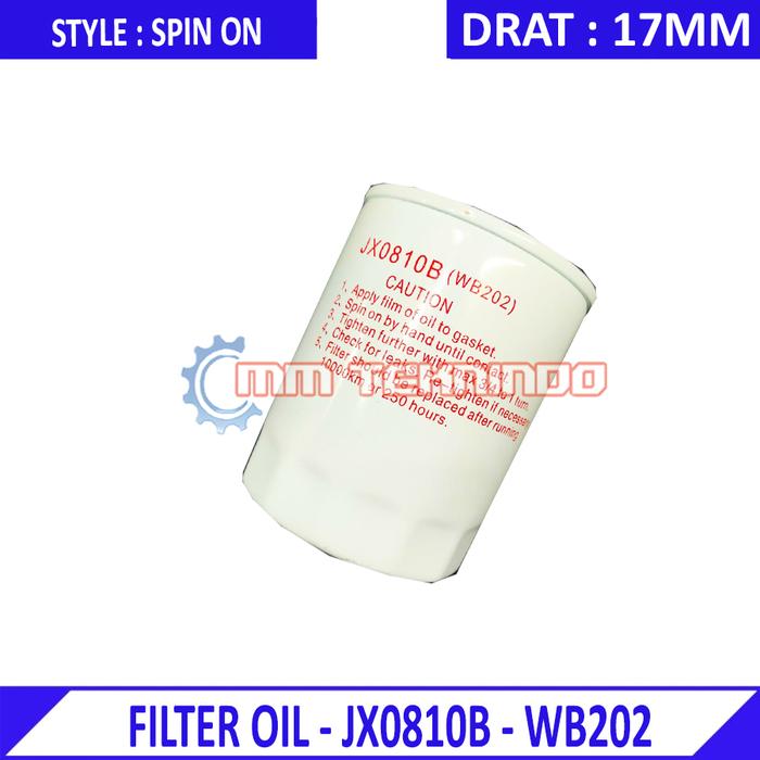 Jual FILTER OIL - JX0810B - WB202 - Jakarta Pusat - mmteknindo | Tokopedia