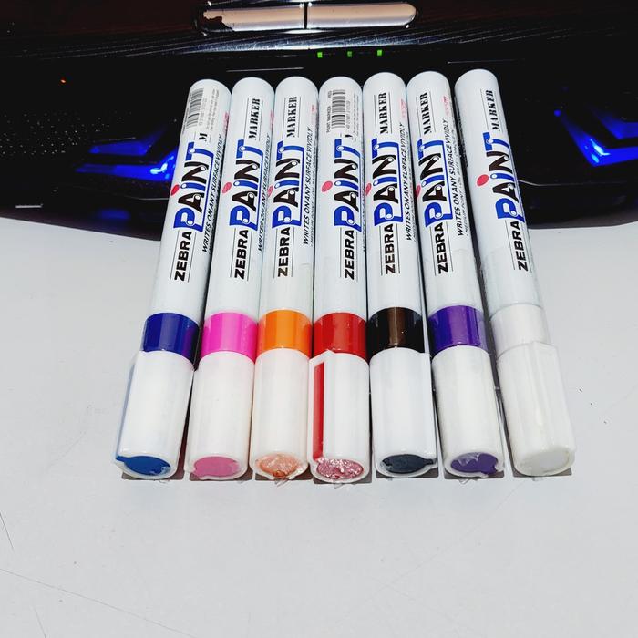 Gambar SPIDOL ZEBRA PAINT MARKER MEDIUM POINT - Putih dari MARISCA CP undefined Tokopedia
