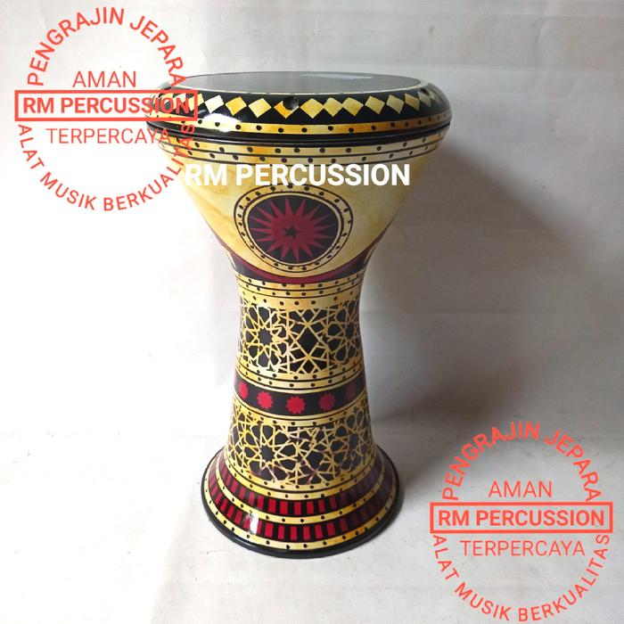 Gambar Darbuka 8 inch motif Full Set Lengkap ( BAUT TANAM) - Motif 5 Mika PB dari RM Percussion undefined Tokopedia