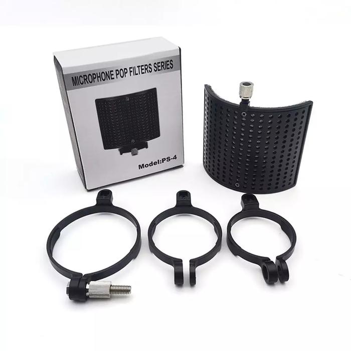 Gambar Shock mount Metal Pop filter U NEW for Blue Yeti Pro USB Blue Snowball - Filter U New dari LCK Store. undefined Tokopedia