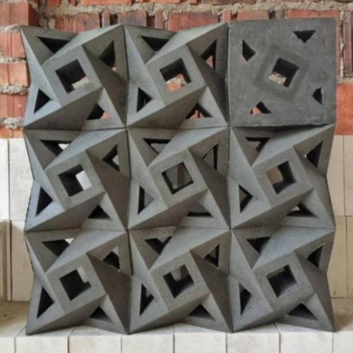Roster Moderen Jual Roster beton minimalis moderen Motif kincir bolong 5 - Kab ...