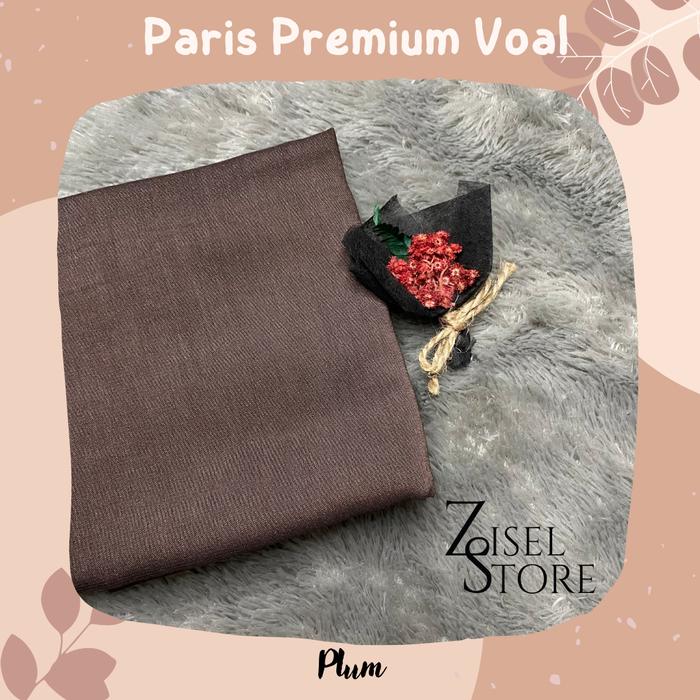 Gambar Hijab Segi Empat Paris Premium Voal Part 2 Anti Letoy Murah - PARIS PLUM dari Zisel Store undefined Tokopedia