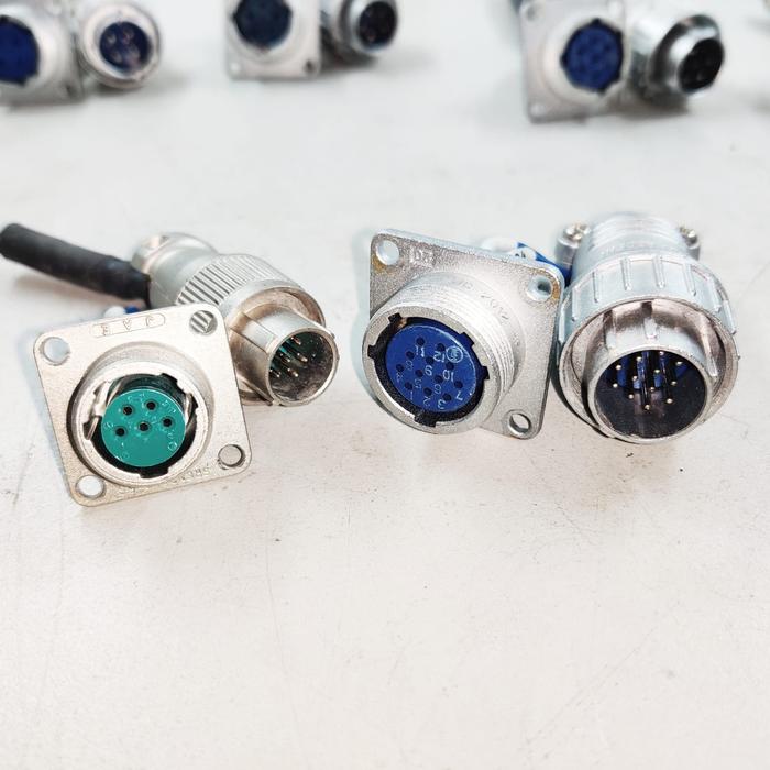 Gambar NANABOSHI Circular Round Connector Konektor Bulat 2-12pin 5-20A set - 5A, 5pins dari Toko Listrik Batam undefined Tokopedia