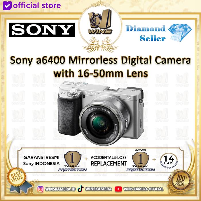 Gambar SONY A6400 KIT 16-50MM / SONY ALPHA 6400 - GARANSI RESMI SONY - Silver dari WINS OFFICIAL STORE undefined Tokopedia