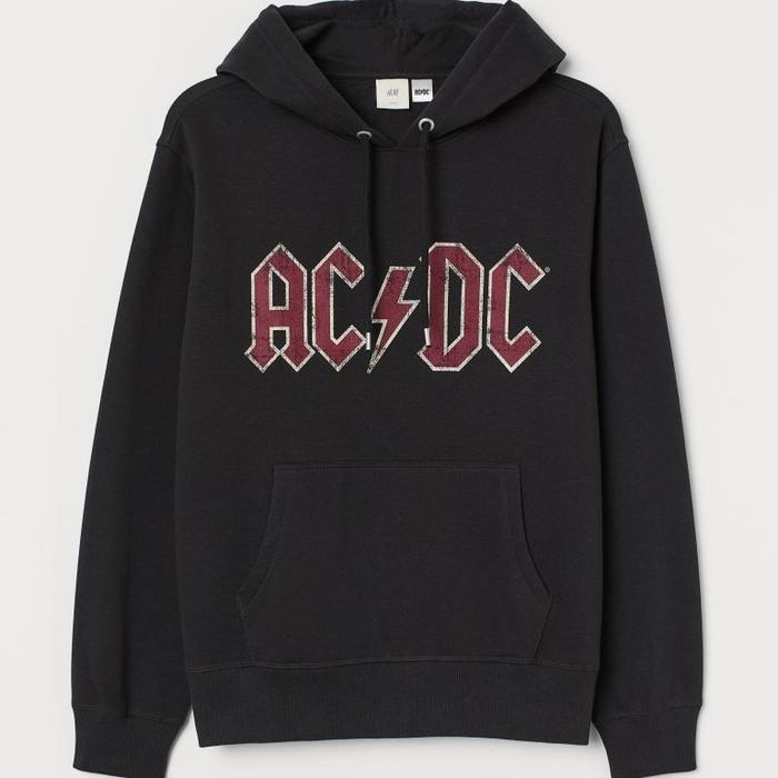 Jual Hoodie hu0026m 100% original ACDC Red Font - Hitam, S - Jakarta Timur -  Hitssroyal-id | Tokopedia