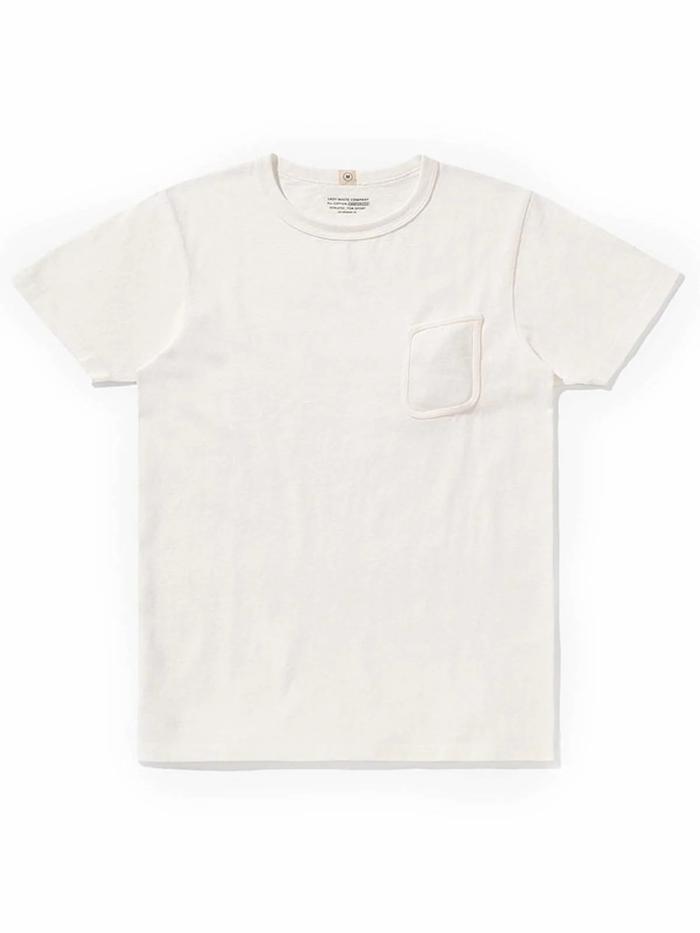 Promo Kaos Pria Lady White Clark Pocket Tee White T-Shirt S