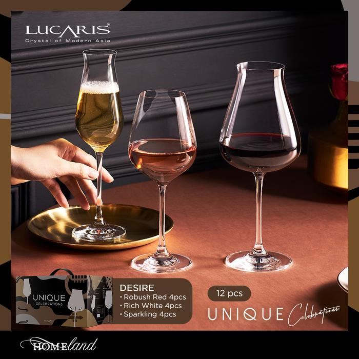Gambar Lucaris Kristal Wine Gift Set / Gelas Wine Set - Unique dari Homeland Store undefined Tokopedia