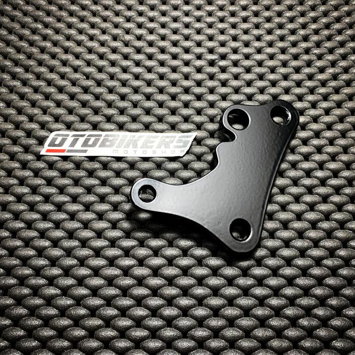 Gambar BREKET KALIPER NISSIN SAMURAI 2P RCB 2 PISTON NMAX AEROX UK 230 260 MM - 260mm Besi Hitm dari OB JATENG undefined Tokopedia