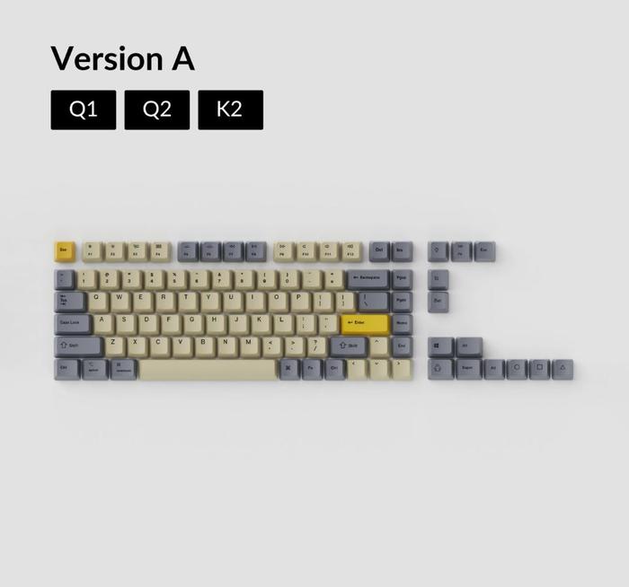 Gambar Keycap OEM Dye-Sub PBT Keycap Set - Wheat Grey - Version A dari Keychron Indonesia undefined Tokopedia