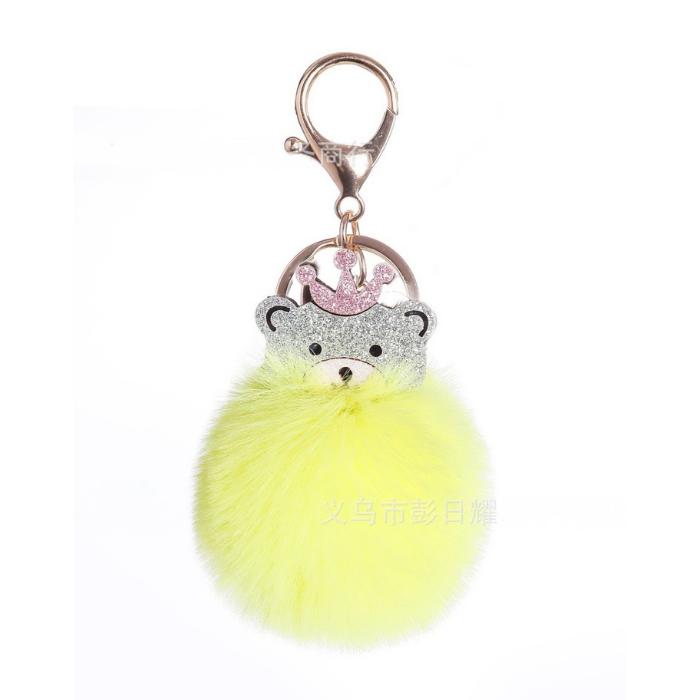 Gambar Gantungan Aksesoris Pom Pom Hiasan Tas Hand Bag Wanita Gantungan Kunci - Yellow dari ZANETA STORE ID undefined Tokopedia