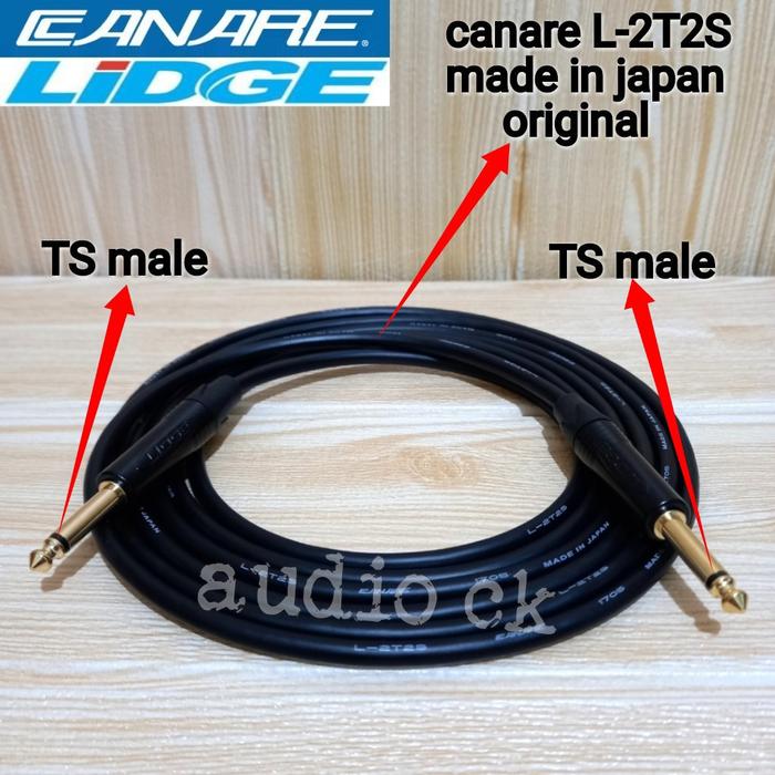 Gambar KABEL CANARE ORIGINAL JACK TS MALE TO JACK TS MALE 1M-5M - straight, 1meter dari AUDIO CK undefined Tokopedia