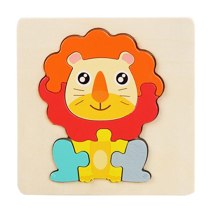 Gambar Small Pastel Chunky Puzzle | Simple Puzzel 3D Timbul | Mainan Edukasi - Lion dari Chizu Corner undefined Tokopedia